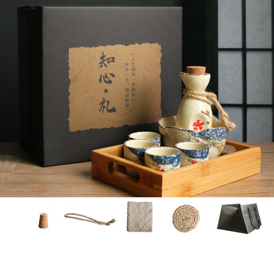Set Calentador de Sake Retro Japonés con Tazas de Cerámica - Image 40