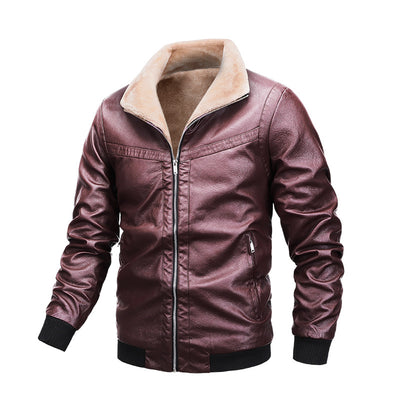 Chaqueta de Cuero para Hombre con Forro Polar - Image 12
