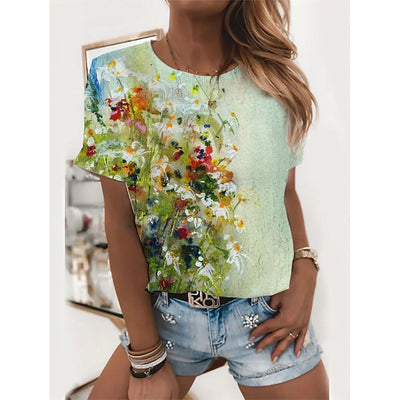 Blusa Estampado Girasoles 3D para Mujer - Image 3