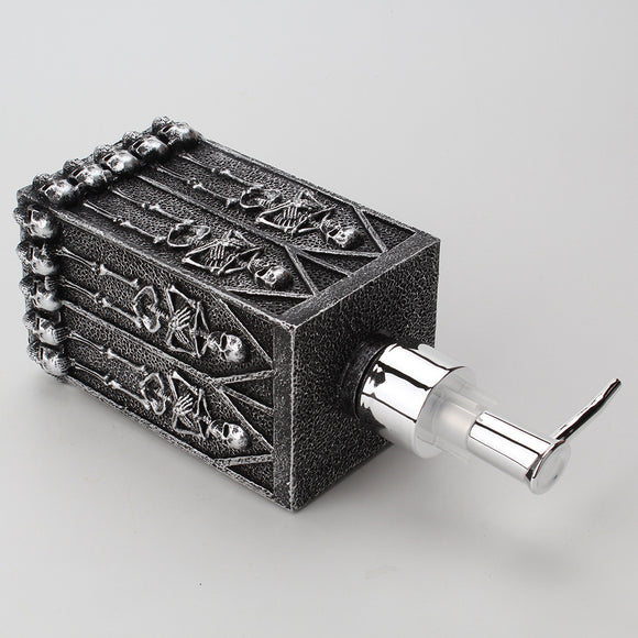 Dispensador de Desinfectante Calavera - Almacenamiento en Resina