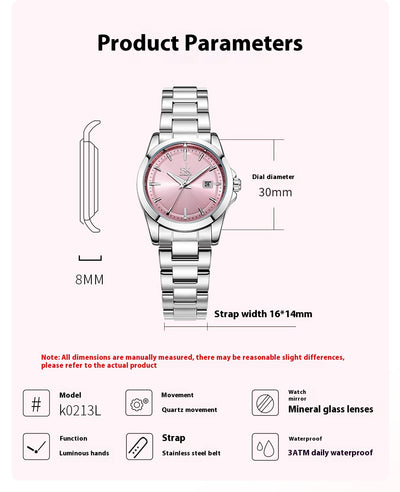 Reloj Elegante para Mujer Acero Inoxidable Resistente al Agua - Image 17