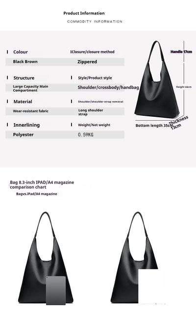 Bolso Retro de Cuero Suave con Gran Capacidad para Llevar al Hombro - Image 9