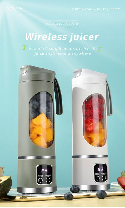Exprimidor Portátil Recargable - Vaso Multifuncional para Jugos Frescos