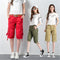 Pantalones Casuales Sueltos Capri Multicolor Talla Grande