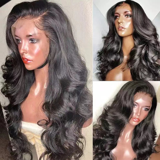 Peluca Frontal de Encaje Cabello Largo Ondas Grandes - Peluca Completa para Cualquier Tipo de Rostro