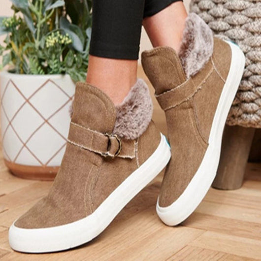 Botas de Plataforma para Mujer con Hebilla de Terciopelo - Image 6