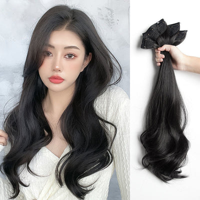 Extensiones de Cabello Ondulado Invisible - Peluca Postiza de Largo Volumen para Verano - Image 7