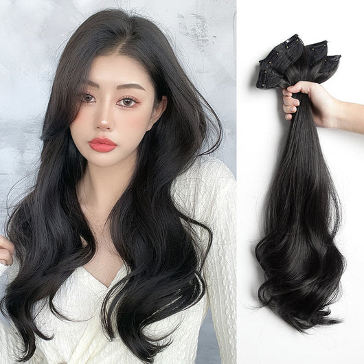 Extensiones de Cabello Ondulado Invisible - Peluca Postiza de Largo Volumen para Verano - Image 7