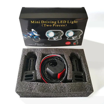 Faro Auxiliar LED Bicolor para Moto y Vehículos - Image 2