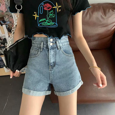 Shorts de Mezclilla Sueltos y Versátiles para Mujer - Image 14