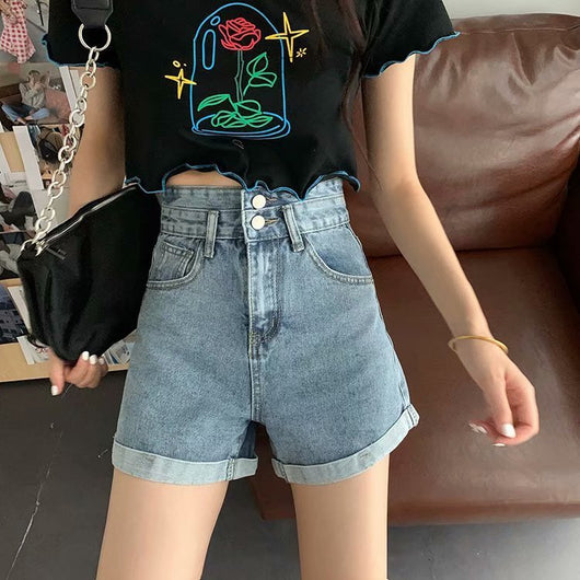 Shorts de Mezclilla Sueltos y Versátiles para Mujer - Image 14