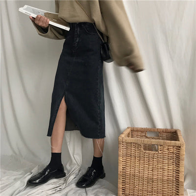 Falda Denim Mujer Otoño Invierno - Estilo Moderno - Image 12
