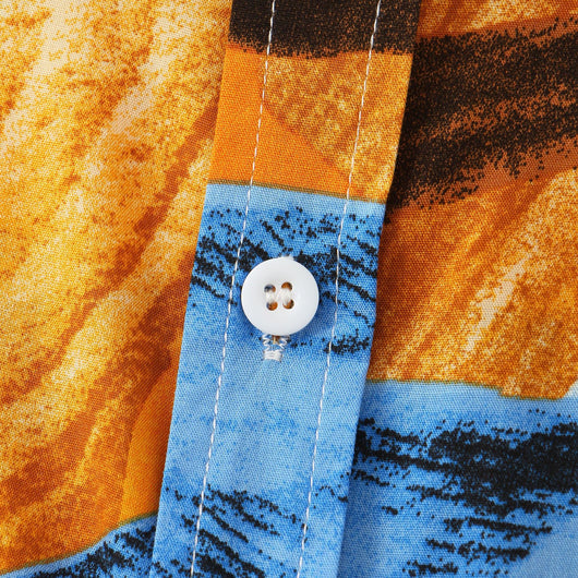 Conjunto de Playa Hawaiano: Camisa Manga Corta Dos Piezas - Image 4