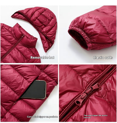 Abrigo Ligero de Plumas Desmontable para Otoño e Invierno - Image 18