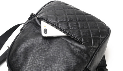 Mochila de Cuero Compacta Multiusos con Compartimento Perfumado - Image 16