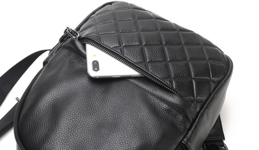 Mochila de Cuero Compacta Multiusos con Compartimento Perfumado - Image 16