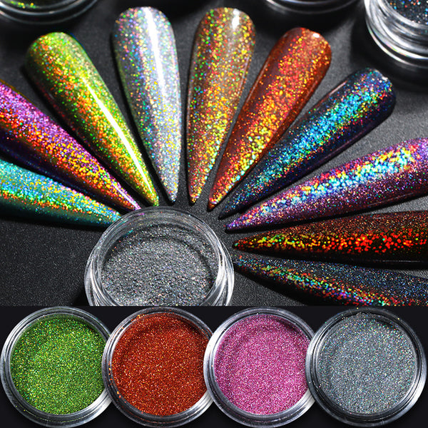 Polvo Brillo Aurora Magic para Uñas