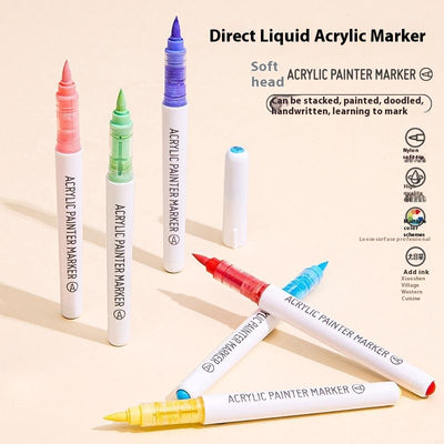 Marcador Acrílico de Punta Suave con Tinta Directa - Image 3