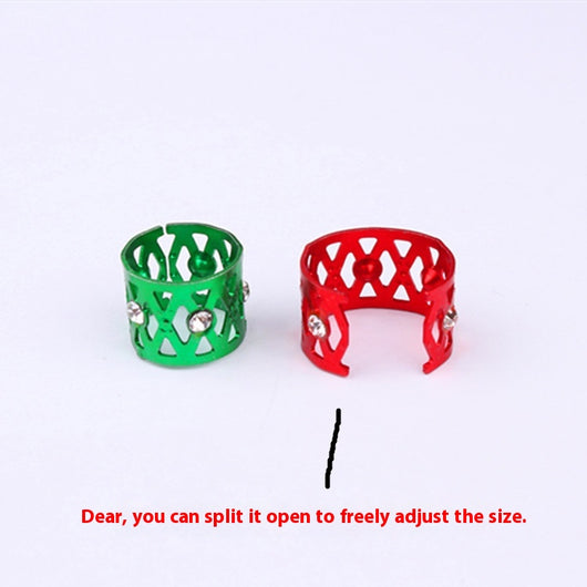 Anillos para Cabello y Pelucas con Joyas - Set de 7 Colores en Aluminio - Image 20