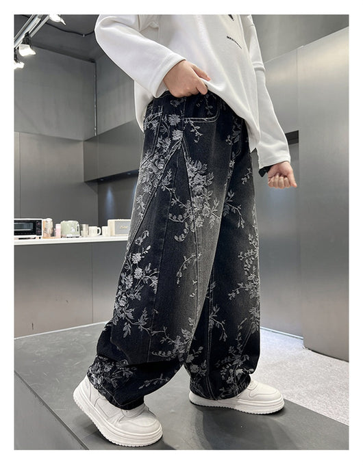 Pantalones Jeans Sueltos Estilo Pu Shuai para Niños - Diseño Trendy y Cómodo - Image 32