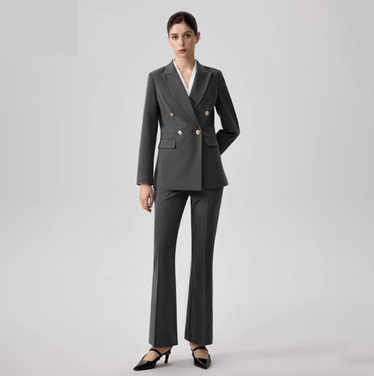 Traje de Negocio para Mujer - Conjunto Camisa y Pantalón Primavera Verano - Image 3