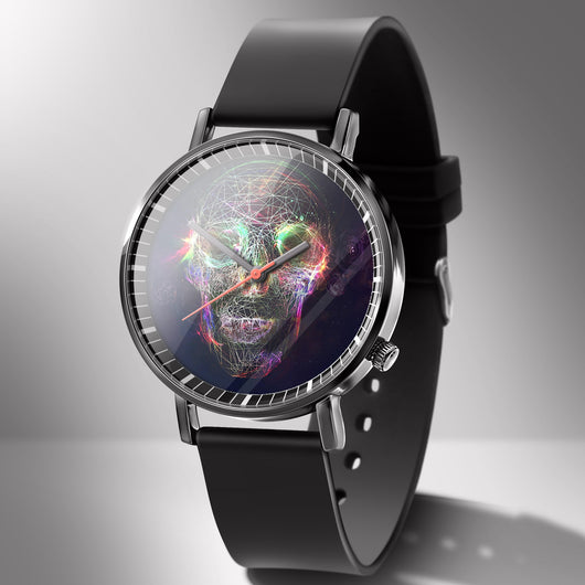 Reloj de Negocios Calavera Cielo Estrellado Cuarzo Blanco - Image 5