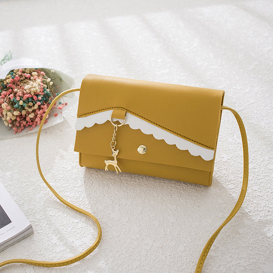 Bolso Cuadrado Pequeño Encaje Contraste Charm