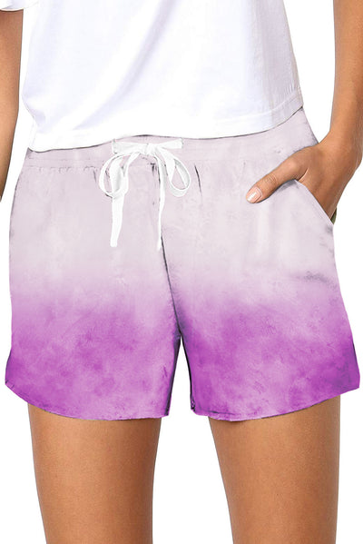 Shorts de Playa Tie Dye Degradado Slim Fit - Casual Verano - Image 14