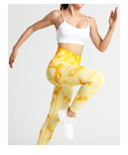 Pantalones de Yoga Levantacaderas Tie Dye para Mujer - Image 7