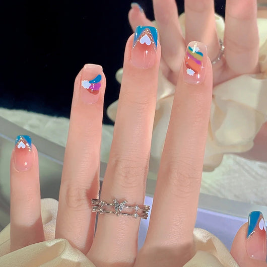 Uñas Postizas Diseño Tulipán Pintadas a Mano - Image 10
