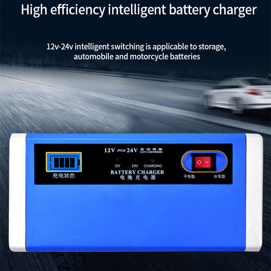 Cargador Inteligente de Baterías para Auto y Moto