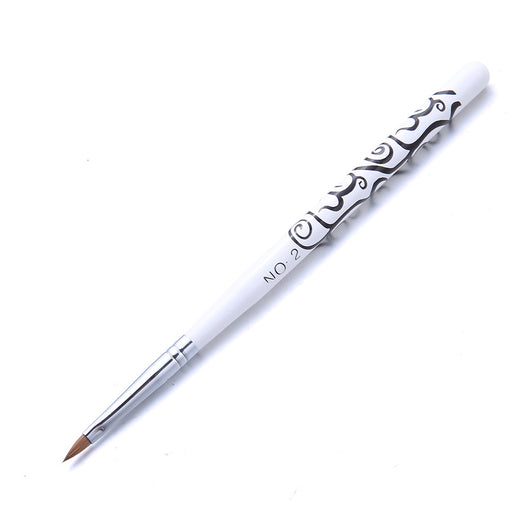 Bolígrafo de Cristal con Pelo de Visón para Manicura de Diseño Moderno - Image 9