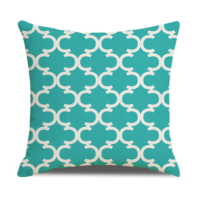 Funda de Almohada Lino Geometría Simple - Diseño Moderno para Sofá y Hogar - Image 58