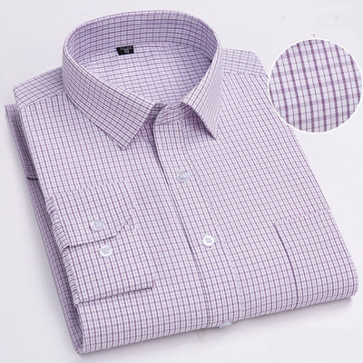Camisa Casual de Cuadros Manga Larga para Hombre Adulto - Image 8