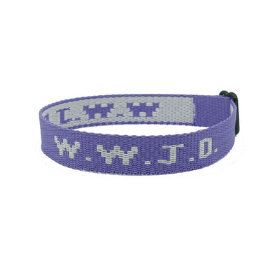 Pulsera Ajustable con Cinta Jacquard Estampada WWJD Unisex - Image 11
