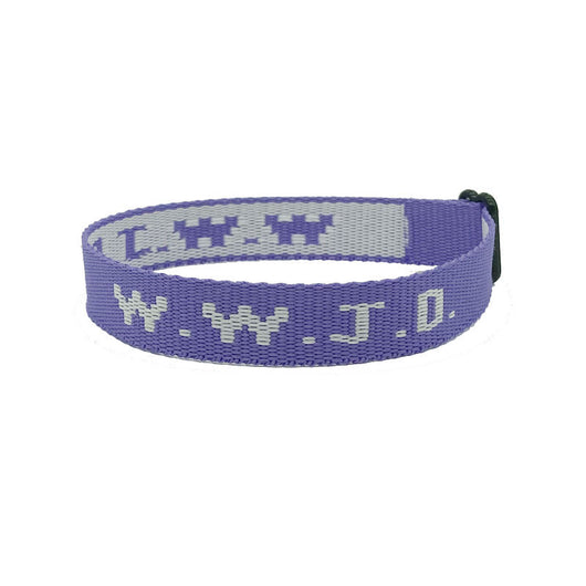 Pulsera Ajustable con Cinta Jacquard Estampada WWJD Unisex - Image 11
