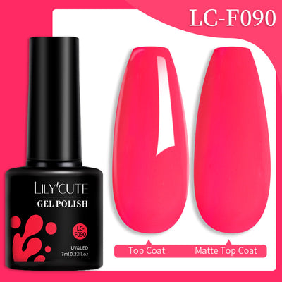Set de Pegamento para Uñas con Brillo de Color Sólido - Image 26