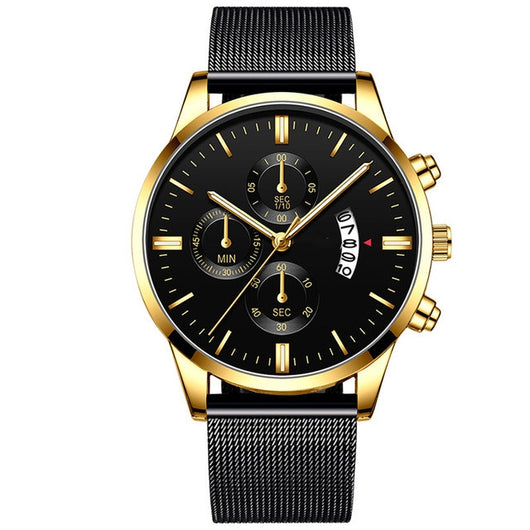 Reloj de Lujo para Hombre con Malla Metálica y Movimiento de Cuarzo - Image 39