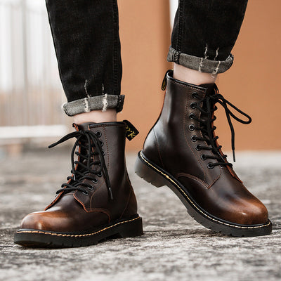 Botas Martin de Cuero Genuino Estilo Británico para Hombre - Image 4