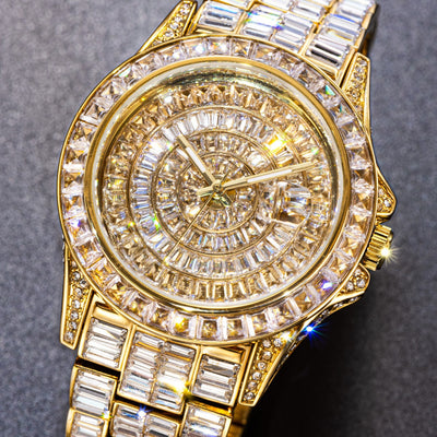 Reloj de Diamante Cuadrado Completo con Circonita de Alta Gama - Image 20