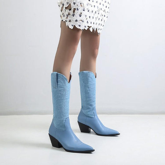 Botas Vaqueras Bordadas Netflix para Mujer - Image 15