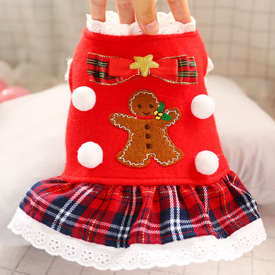Abrigo Navideño Cuadros Rojos para Perros - Diseño Festivo - Image 18