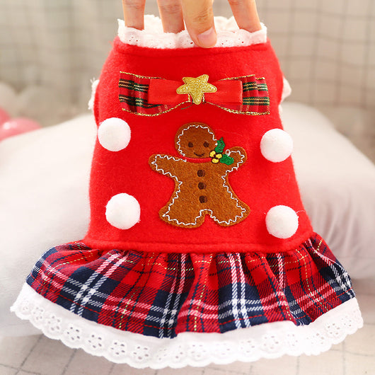 Abrigo Navideño Cuadros Rojos para Perros - Diseño Festivo - Image 18