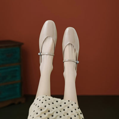 Zapatos Mary Jane Planos Cómodos de Punta Redonda para Mujer - Image 4