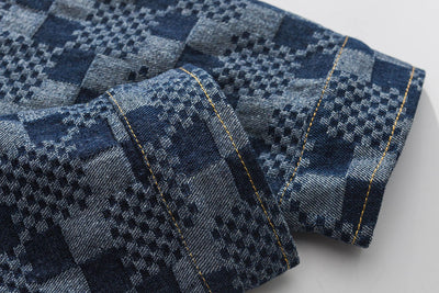 Chaqueta Plaid con Estampado de Letras - Tendencia Moderna para Hombre - Image 11