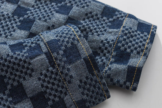 Chaqueta Plaid con Estampado de Letras - Tendencia Moderna para Hombre - Image 11