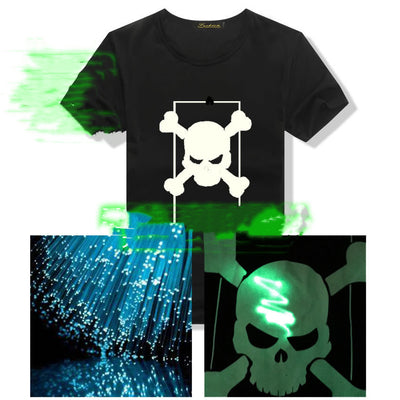 Camiseta Graffiti Luminoso de Algodón para Hombre - Image 6