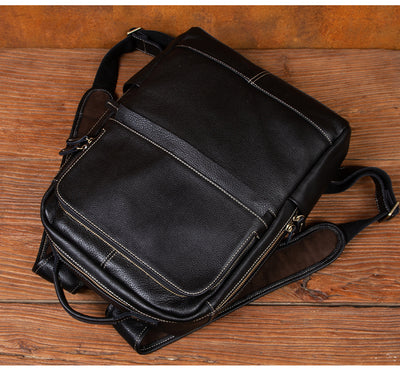 Mochila Ejecutiva de Cuero Genuino Hecha a Mano - Diseño Retro para Profesionales - Image 13
