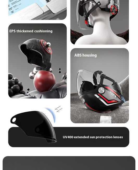 Casco Motociclista Abatible de Protección Solar para Todas las Estaciones - Image 27