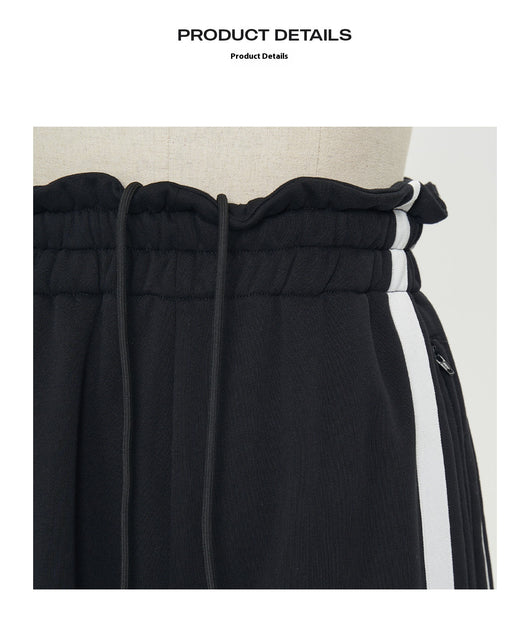 Pantalón de Chándal Cintura Alta Elástica con Puños Acanalados para Mujer - Image 13
